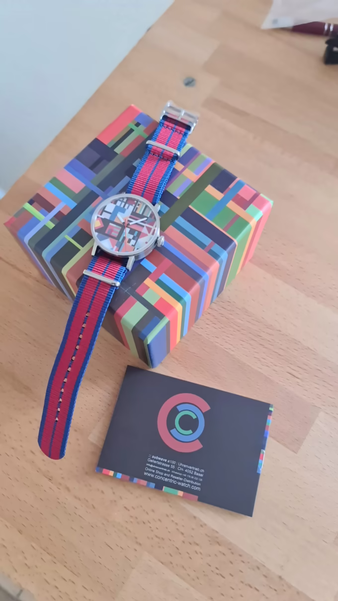 Colorful Concentric Automatic Designer Watch