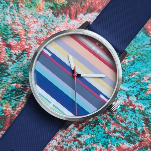 Unique Concentric Watches Colorful Horizon Lines