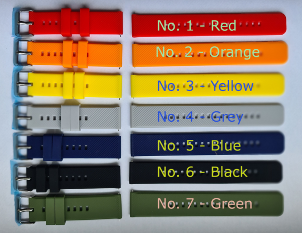 Rubber Bands 18 and 20mm for CCC Watches